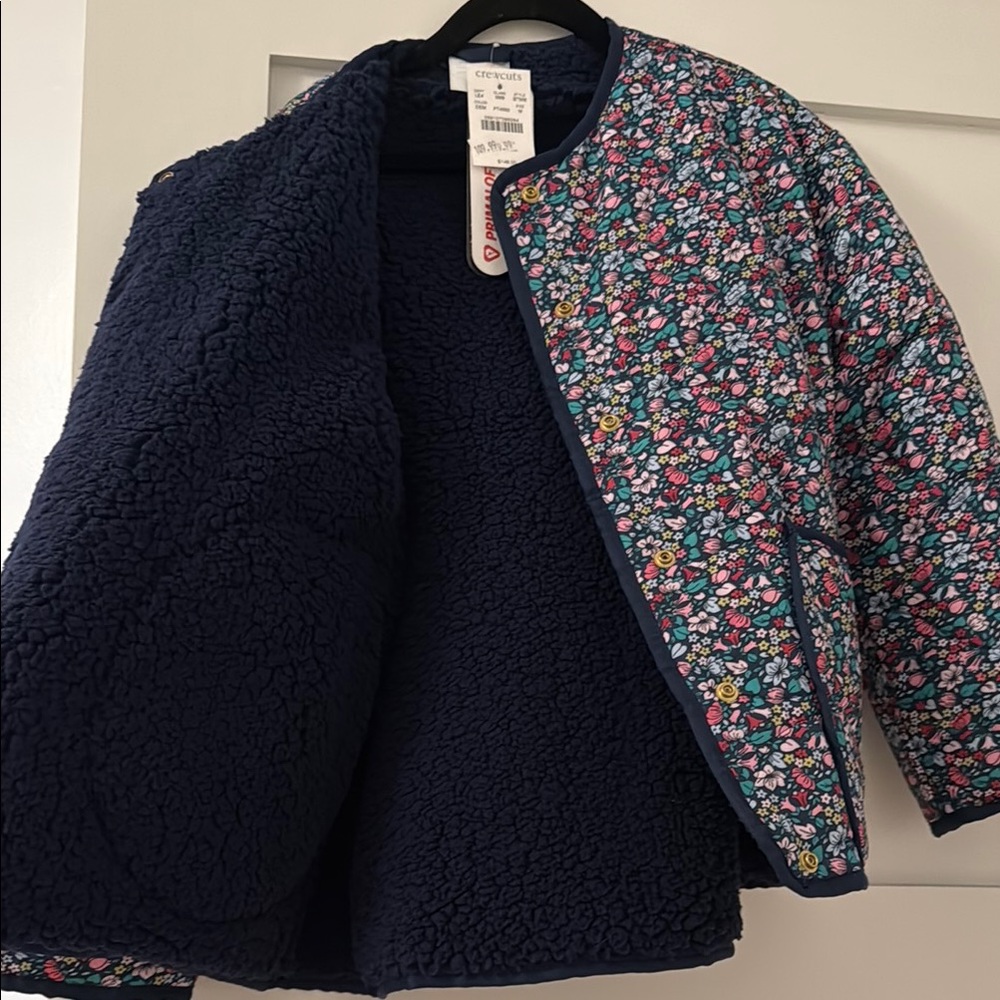Crewcuts Blue and Gold Puffer Jacket